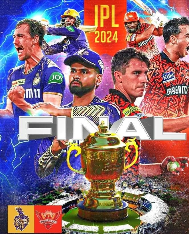 BIG MATCH OF IPL FINALS 2024 KKR VS SRH WHO WILL LIFT THE FINAL TROPHY